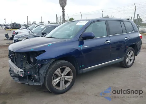 2013 Toyota Highlander Limited V6 z USA, uszkodzony, nr VIN 5TDYK3EH2DS137800
